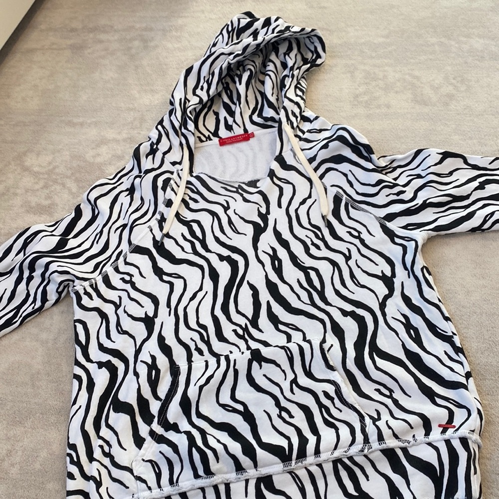 N:philanthropy zebra print sweatshirt - hoodie